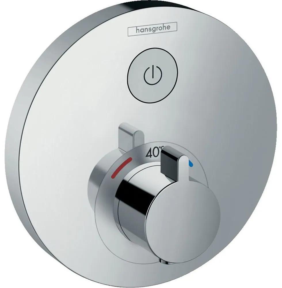 HANSGROHE ShowerSelect S termostat pod omietku pre 1 spotrebič, chróm, 15744000