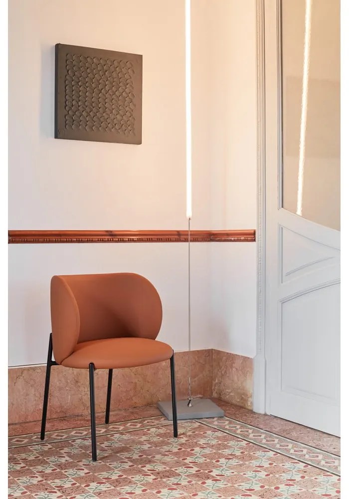 Oranžové čalúnené jedálenské kreslá v súprave 2 ks Mogi – Teulat