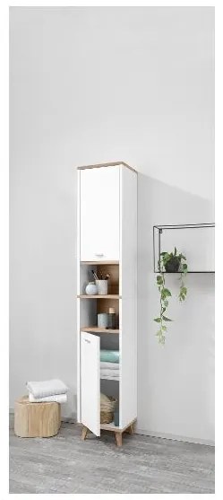 Livarno home Vysoká skrinka do kúpeľne Corfu, 32 x 180 x 28 cm (100385956)