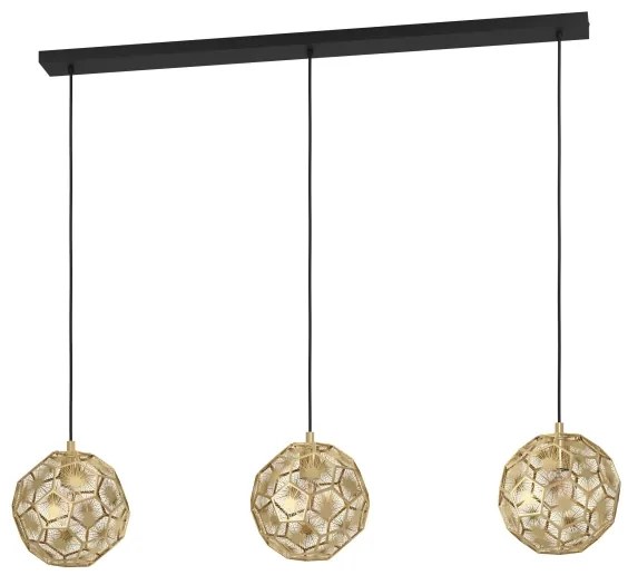 Eglo 39757 - Luster na lanku SKOURA 3xE27/60W/230V