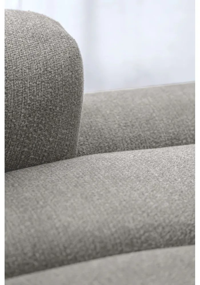 Svetlosivá rohová pohovka (pravý roh/s leňoškou) Shell – Miuform