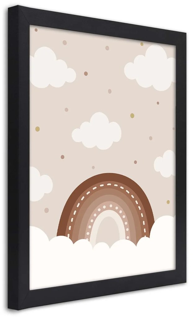 Gario Plagát Mraky nad dúhou Farba rámu: Čierna, Rozmery: 30 x 45 cm