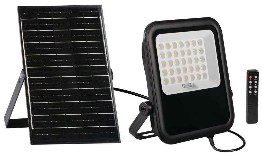 Kanlux 36607 - LED Reflektor so sol. panelom a senz. 15W/15000 mAh 3,2V IP65 +DO