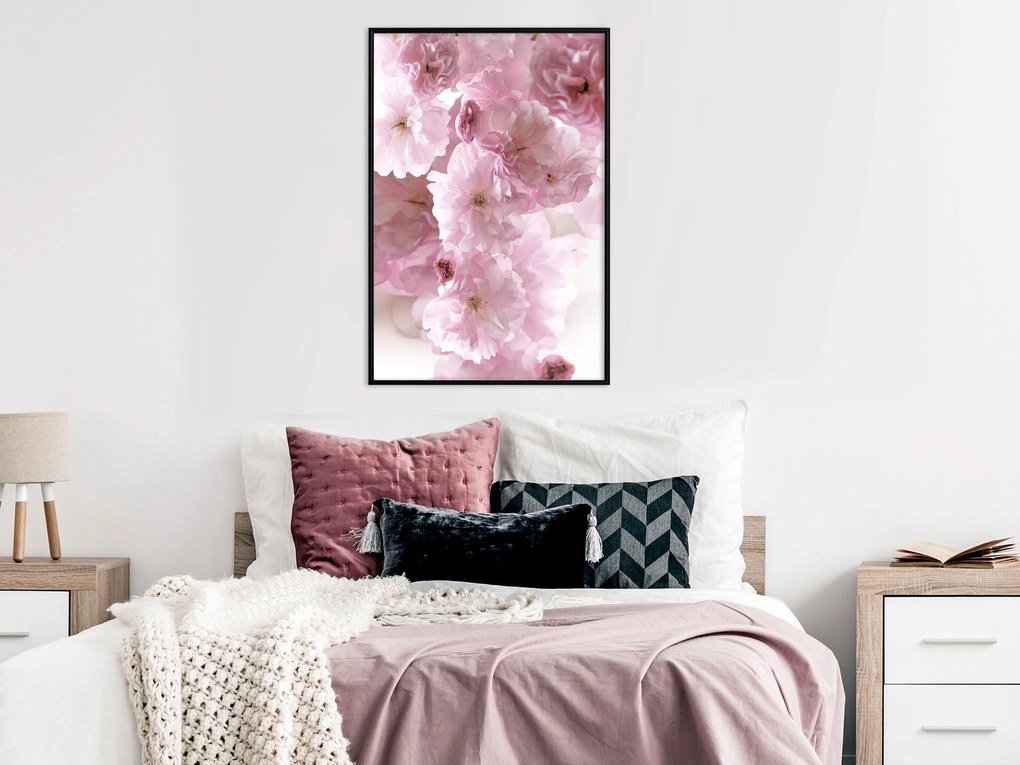 Artgeist Plagát - Floral Fog [Poster] Veľkosť: 30x45, Verzia: Čierny rám s passe-partout