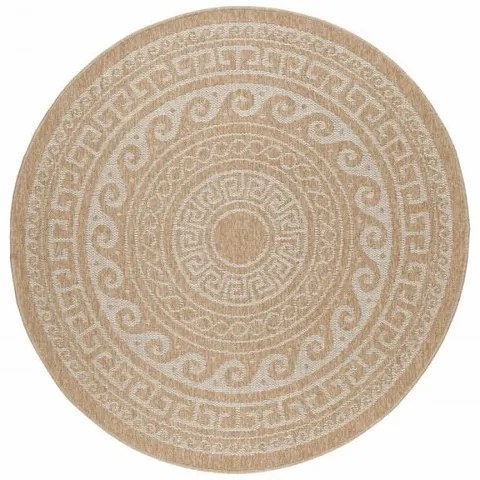 Vopi Kusový koberec Comilla 0887 beige, priemer 120 cm