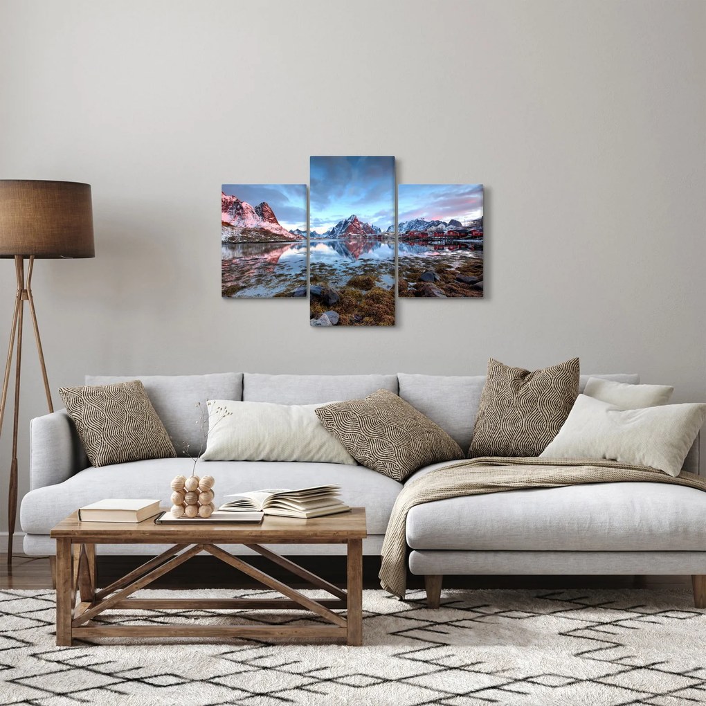 Obraz - Východ slnka nad Reine (90x60 cm)