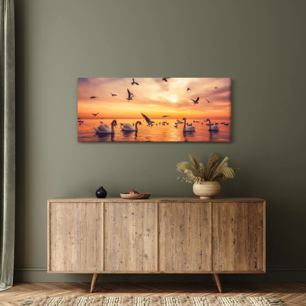 Obraz - Labute (120x50 cm)