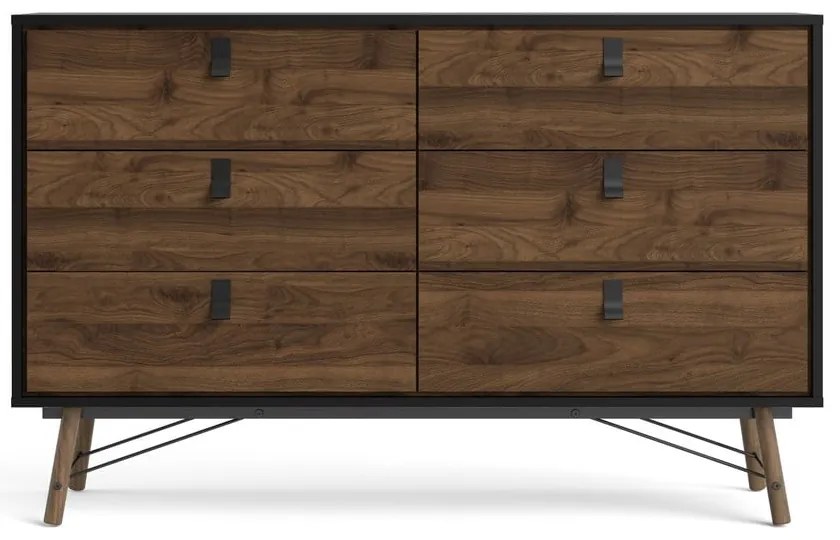 Tmavohnedá komoda Tvilum Ry, 150 x 95 cm