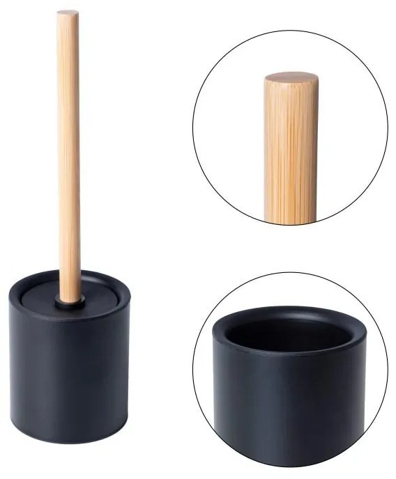 Erga Selina, WC kefa na postavenie, čierna-hnedá, ERG-YKA-CH.SELINA-BLK