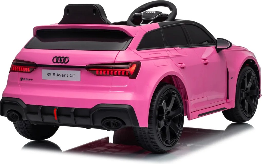 Detské elektrické autíčko Audi RS6 Avant GT ružové