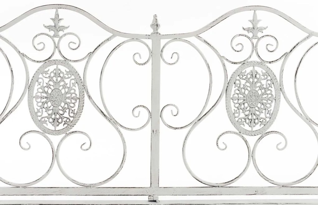 Záhradná lavička Punjab - Biela antik