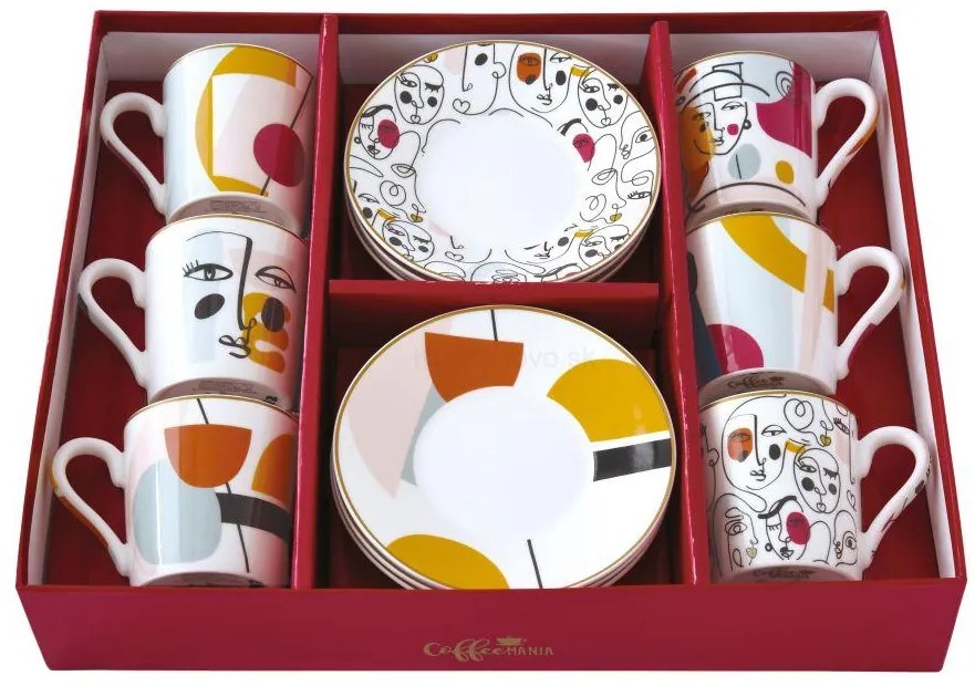 COFFEEMANIA Kávová súprava, 12 ks