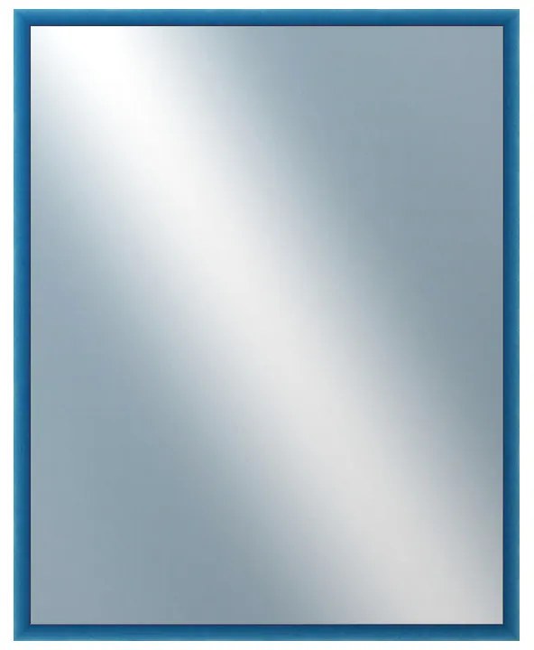 DANTIK - Zrkadlo v rámu, rozmer s rámom 80x100 cm z lišty BOX modrá morená (1753)