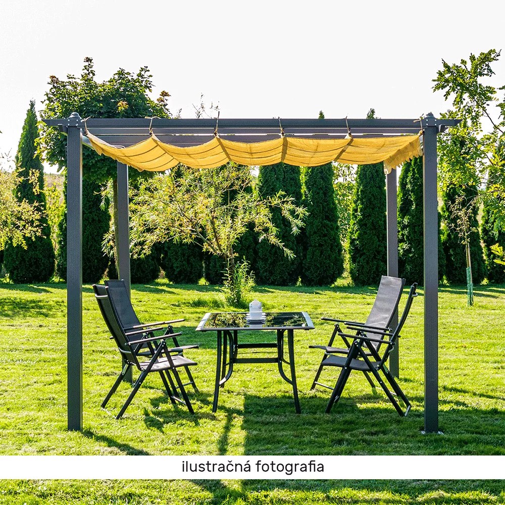 Kondela Pergola s posuvnou strechou, hliník, PEPY BASIC