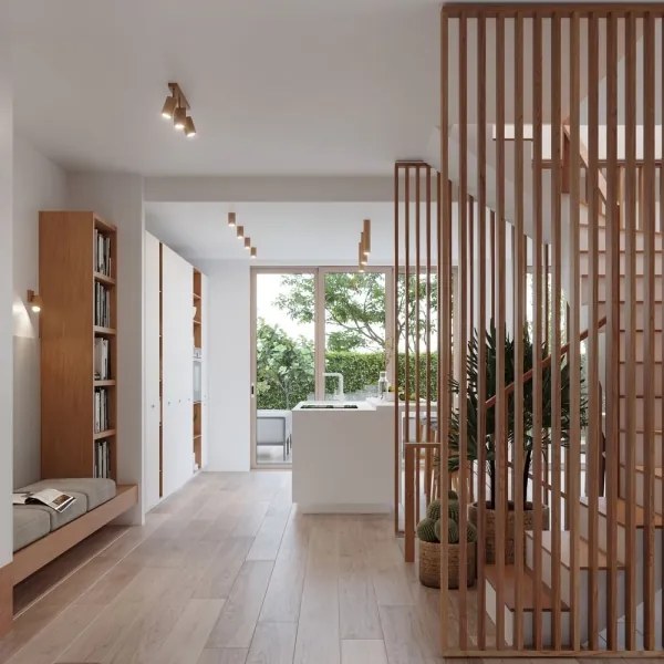 Sollux SL.1029 - Bodové svietidlo ZEKE 2xGU10/40W/230V dub