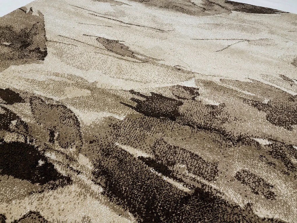 Koberec Wenus 7771 SAND – béžovo-hnedý obdĺžnikový koberec Rozmer: 80x150 cm