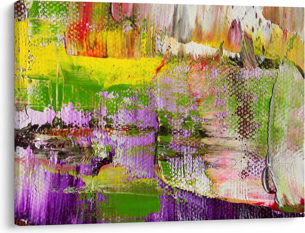Obraz abstrakcie - maľba (70x50 cm)