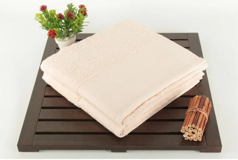 Sada 2 púdrovoružových uterákov zo 100% bavlny Patricia, 50 × 90 cm