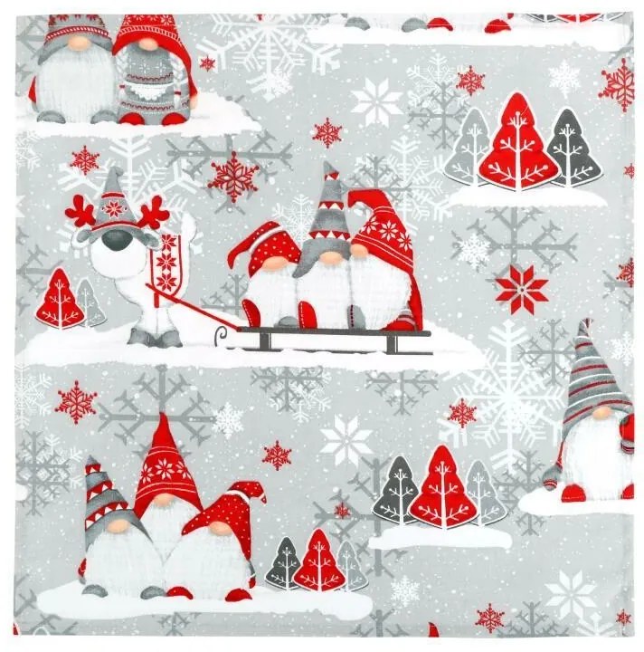 Bellatex Obrus ​​Vianočný škriatok, 50 x 50 cm