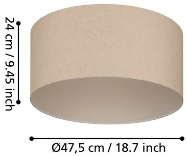 Eglo 900858 - Stropné svietidlo FENIGLIA 1xE27/40W/230V