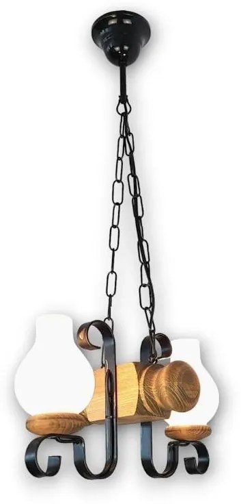 Brilagi - Luster na reťazi RUSTIC 2xE14/40W/230V buk