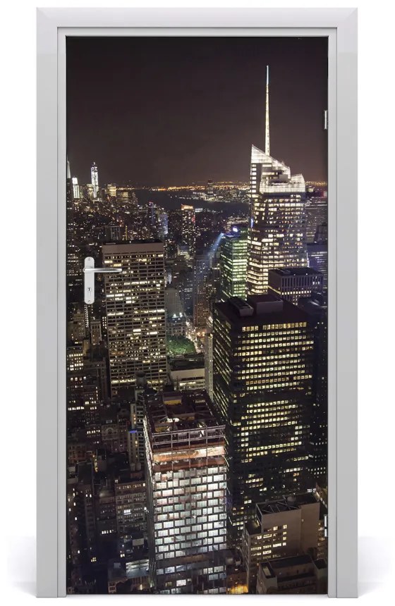 Fototapeta samolepiace na dvere New York noc 85x205 cm