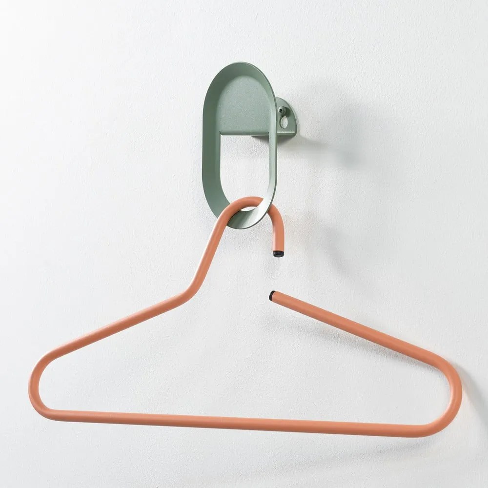 Zelený nástenný oceľový háčik Coucou – Spinder Design