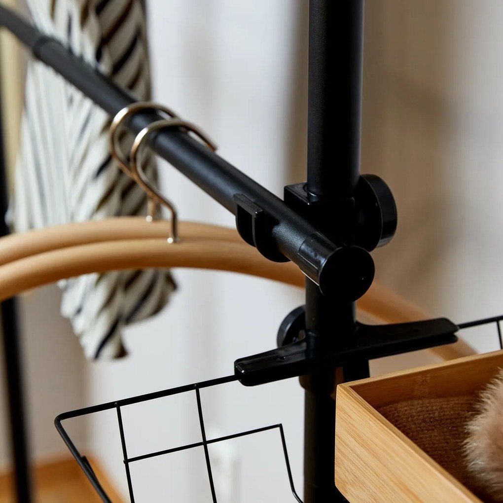 Wenko Sada 2 teleskopických horizontálnych tyčíHerkules, čierna