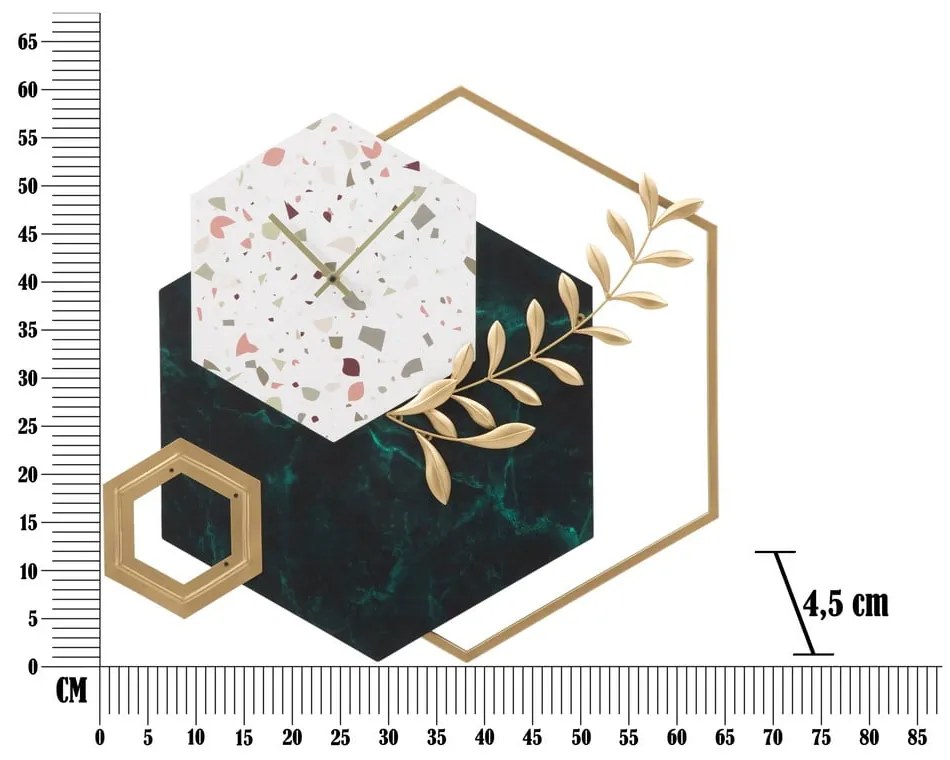 Nástenné hodiny Mauro Ferretti Hexagon