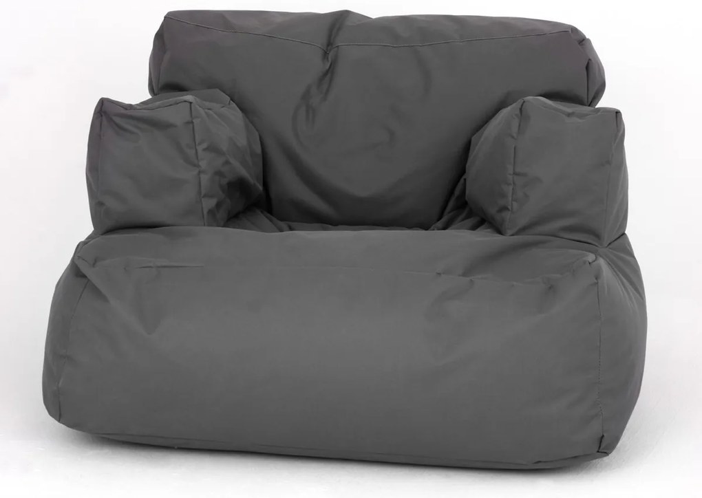 Sedací vak vo tvare kresla Relax šedý