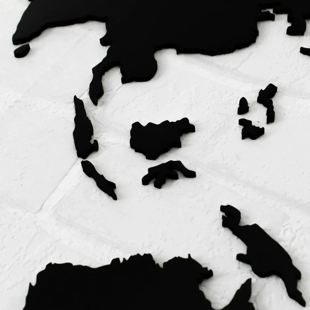 DUBLEZ | Drevená 3D mapa sveta na stenu