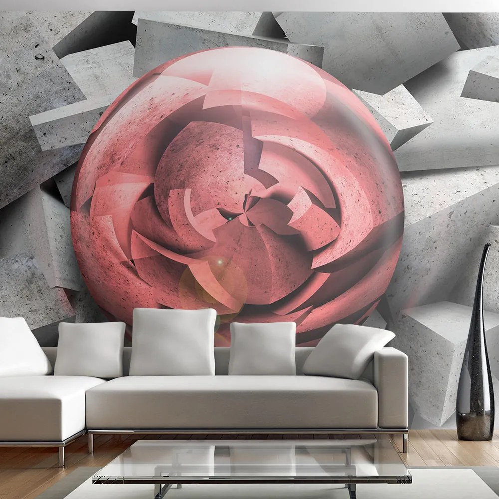 Fototapeta Bimago - Stone rose + lepidlo zadarmo 400x280 cm