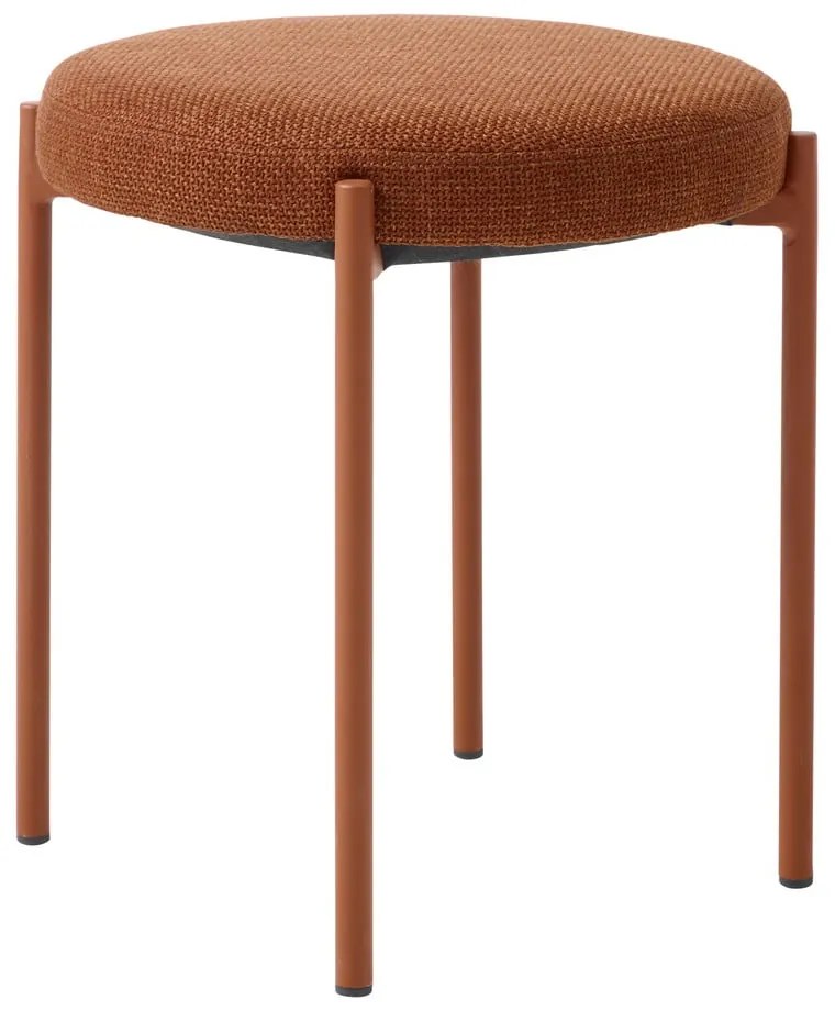 Kovová stolička v terakotovej farbe Pelican – Unique Furniture