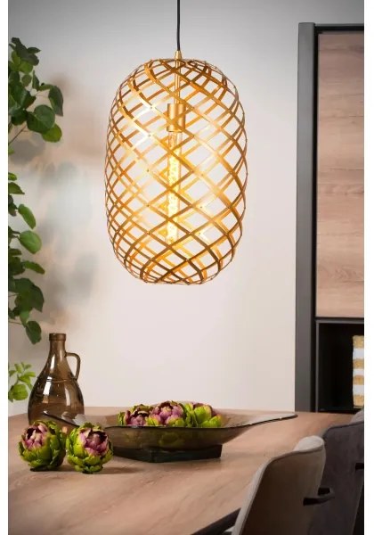 Lucide 21417/32/02 - Luster na lanku WOLFRAM 1xE27/60W/230V mosadz