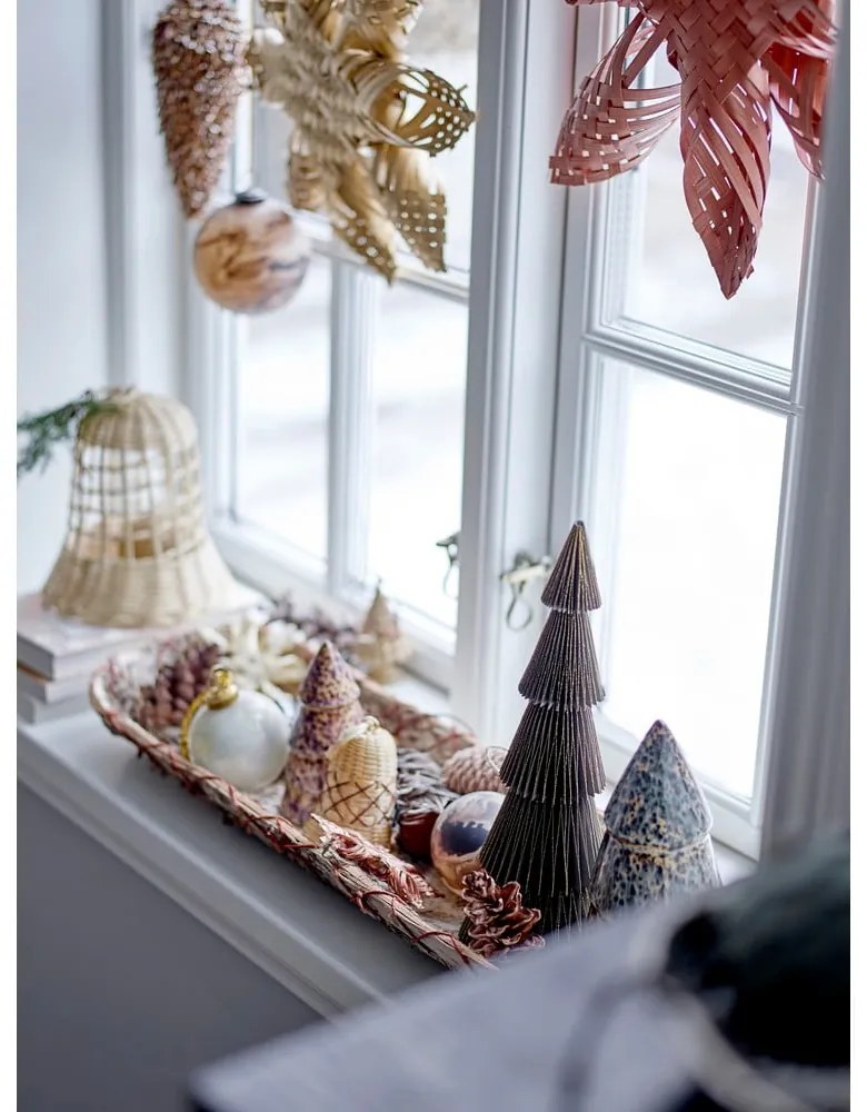 Bambusová závesná vianočná dekorácia ø 33 cm Hani – Bloomingville