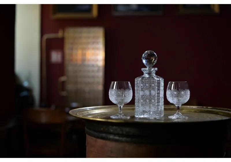 Onte Crystal Bohemia Crystal ručne brúsený set na brandy a whisky 500pk 1+2