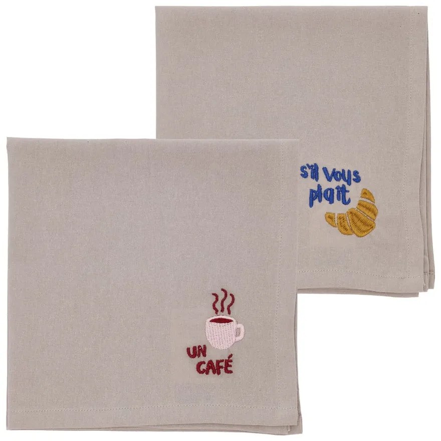 Textilné obrúsky v súprave 2 ks 40x40 cm Bistro – Södahl