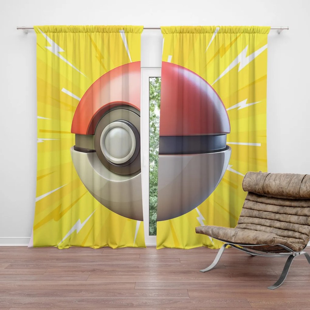Sablio Záves Pokemon ball Explózia: 2ks 140x250cm