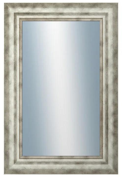 DANTIK - Zrkadlo v rámu, rozmer s rámom 40x60 cm z lišty TRITON široký strieborný (2950)