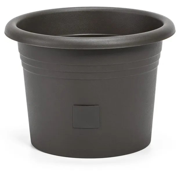 Plastia Samozavlažovací kvetináč Narza pr. 35 cm, antracit, pr. 35 cm