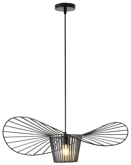 Luster na lanku OGGI 1xE27/40W/230V čierna