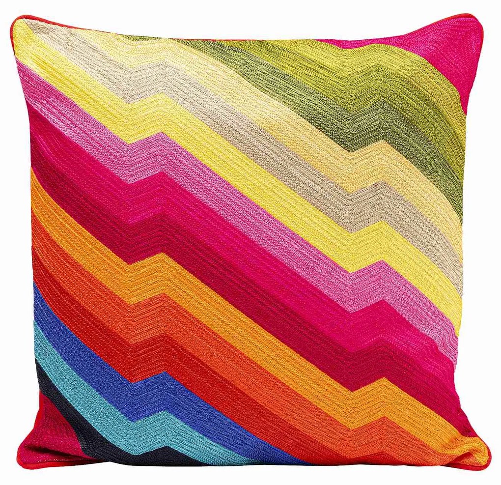 Artistic Zig Zag vankúš červený 50x50 cm