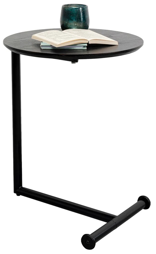 Easy Living príručný stolík čierny  Ø46 cm