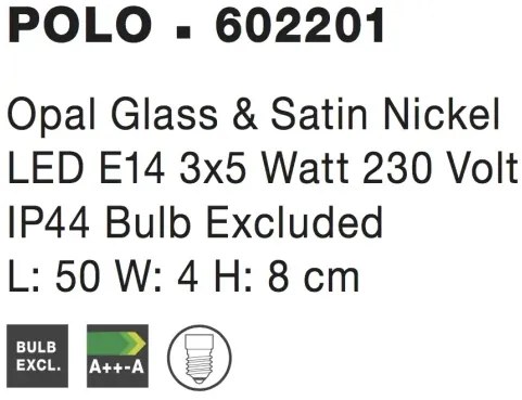 LED nástenné svietidlo Polo 50