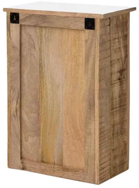 furniture-nabytek.cz - Masívna kúpeľňová nástenná skrinka Pune z mangového dreva, lakovaná, viacfarebná – 42×32×60 cm
