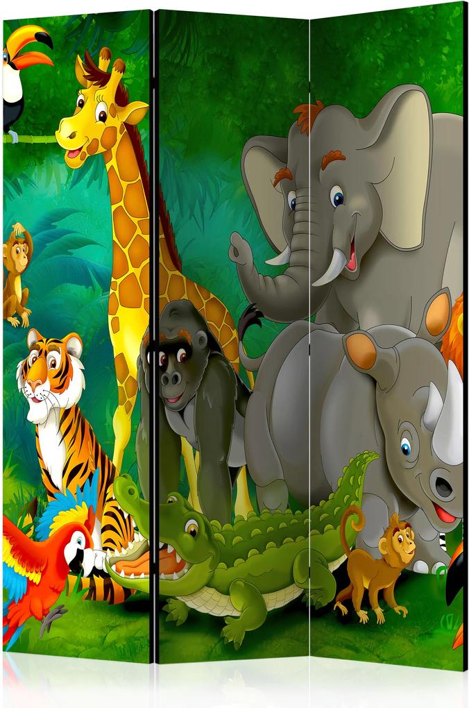 Paraván - Colourful Safari [Room Dividers] 135x172