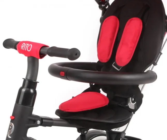 Detská trojkolka Rito Rubber červená
