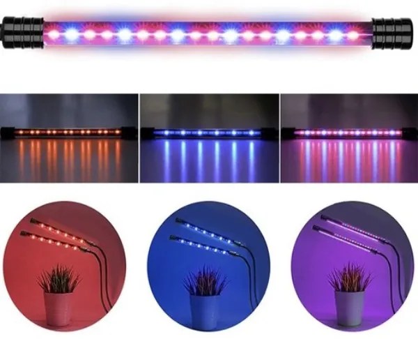 Gardlov 19241 LED Lampička pre pestovanie rastlín 20 LED 2 trubice 20W