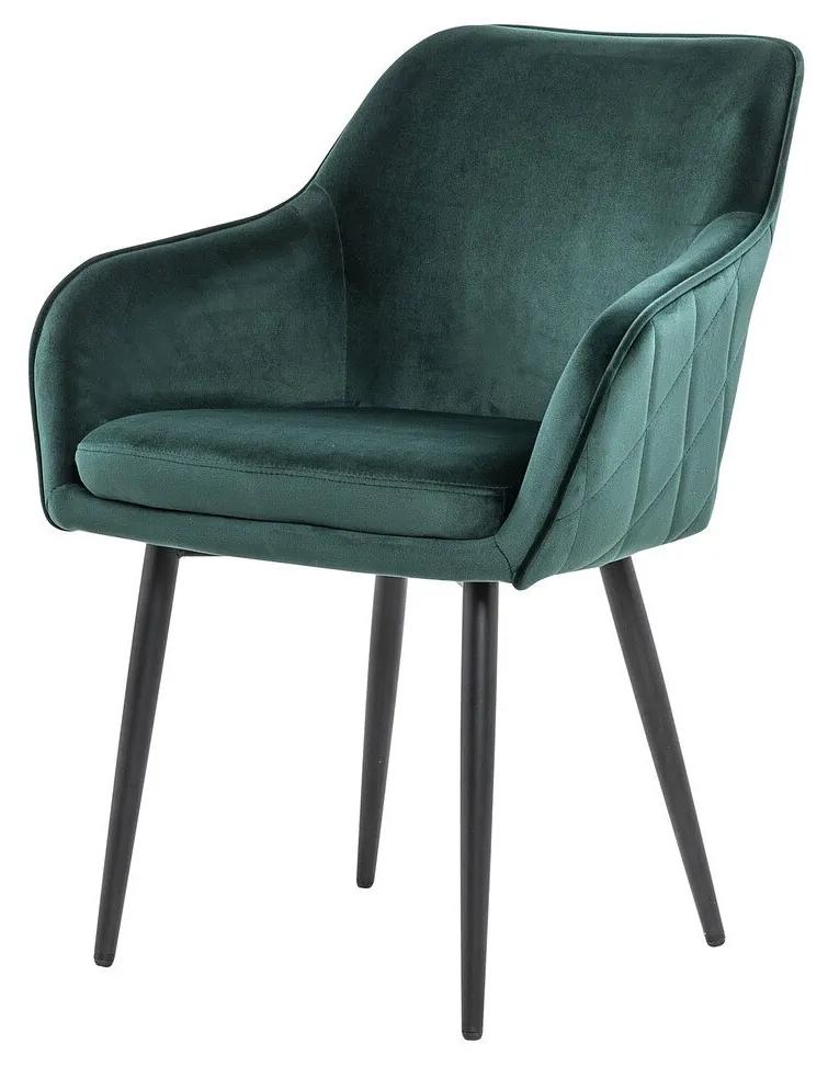 Zelená Jedálenská stolička 61 × 45 × 85 cm SALESFEVER