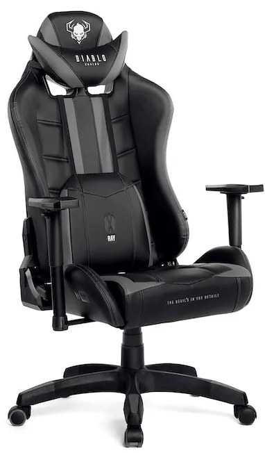 Detské otočné herné kreslo Diablo X-Ray Kids Size: čierne Diablochairs